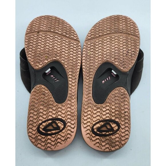 Vtg 2004 Reef Fanning Women's Thong Flip Flop Sandals Bottle Opener Bottom Sz 9 - Picture 10 of 14